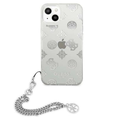 3. Guess GUHCP13SKPESI iPhone 13 mini 5,4" Silber/Silber Hardcase Peony Chain Collection