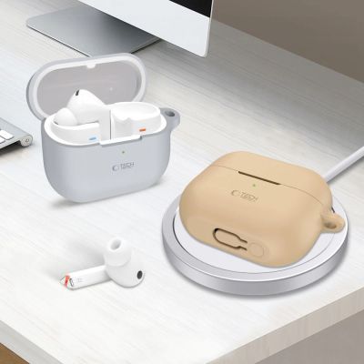 4. Tech-Protect Silikon-Hakenhülle für Samsung Galaxy Buds 3 / 3 Pro – Schwarz