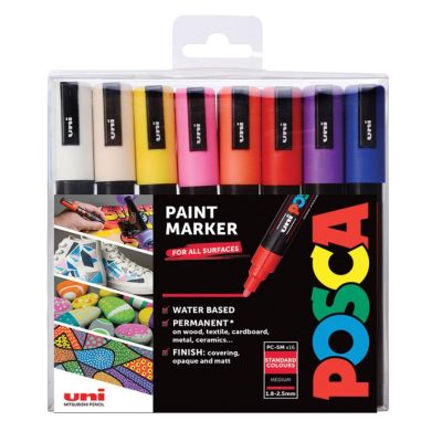 2. POSCA Marker UNI PC-5M 16er Set