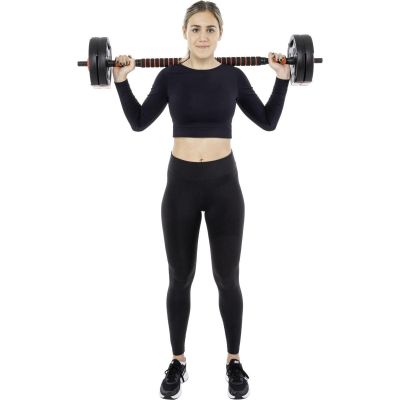 18. Faltbare Hantelstange aus Verbundmaterial, 30 kg, Pure 2 Improve