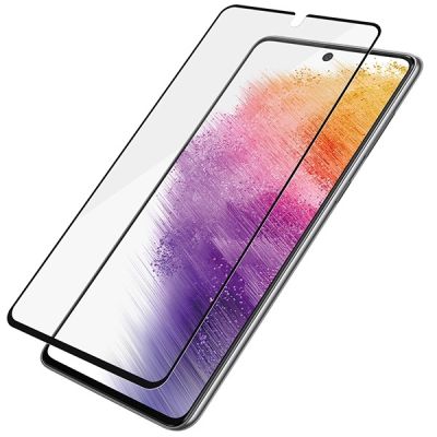 5. PanzerGlass E2E Regular gehärtetes Glas für Samsung Galaxy A73 – mit schwarzem Rahmen