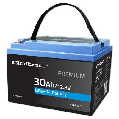 8. LiFePO4 Lithium-Eisenphosphat-Batterie 12,8 V 30 Ah 384 Wh BMS