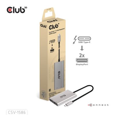 3. CLUB3D CSV-1586 Thunderbolt 3 Hubs und Konzentratoren 40000 Mbit/s Silber