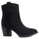2. Gefütterte Damen-Cowboystiefel mit Fransen, schwarz, M.Daszyński MR2520-1