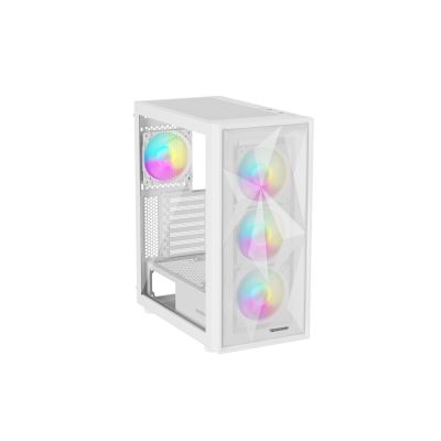 5. GENESIS DIAXID 605 ARGB MIDI-TOWER-GEHÄUSE MIT FENSTER, USB-C, WEISS