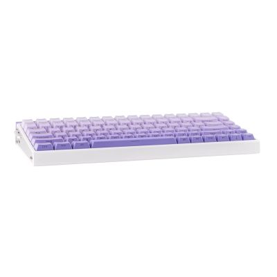6. HERO84 HE Tastatur mit Dichtung, Weiß+Lila+Farbverlauf+HELL JadeKing Schalter RGB AULA