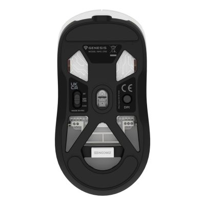 7. GENESIS Zircon 660 Gaming-Maus, Rechtshänder, kabellos (RF), Bluetooth, USB Typ-A, optischer Sensor, 12.000 DPI