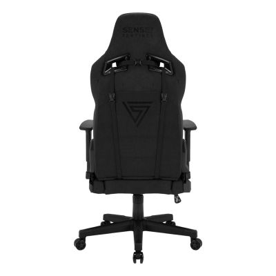 7. SENSE7 Sentinel Gaming-Stuhl, gepolsterter Sitz, Schwarz