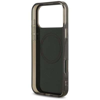 7. US Polo DH und Bottom Stripe Logo MagSafe Hülle für iPhone 17 Pro Max - Schwarz