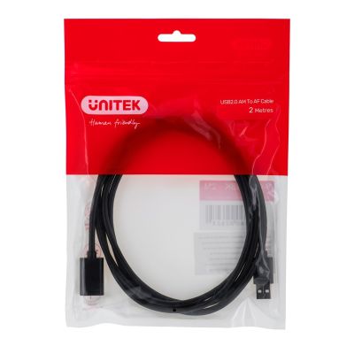 2. UNITEK USB 2.0 Verlängerungskabel, AM-AF, 2 m, Y-C450GBK