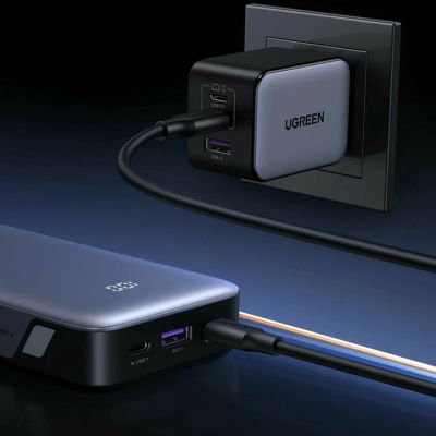 6. Ugreen Nexode Powerbank 10000mAh 30W USB-A 2xUSB-C - Grau