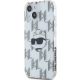 2. Karl Lagerfeld IML Choupette Head & Monogram Hülle für iPhone 15 / 14 / 13 – transparent