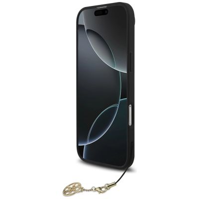 4. Guess 4G Charms Collection MagSafe Hülle für iPhone Air - Schwarz