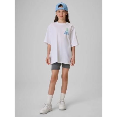 4. Lockeres T-Shirt mit Aufdruck für Mädchen 4F 4FJRSS26TTSHF3980-11S