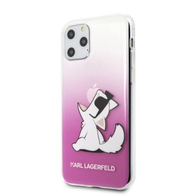 2. Karl Lagerfeld KLHCN65CFNRCPI iPhone 11 Pro Max hardcase różowy/pink Choupette Fun