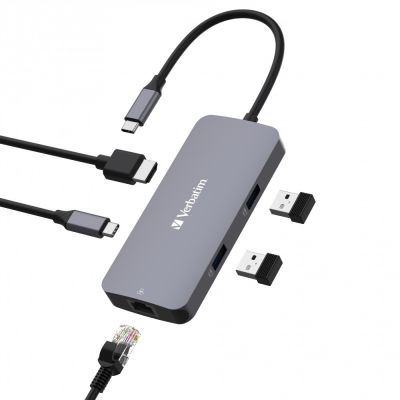 3. Verbatim CMH-05 USB Typ-C 5000 Mbit/s Silber