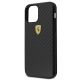 5. Ferrari FERCAHCP12SBK iPhone 12 mini 5.4" schwarz/schwarz Hardcase On Track Real Carbon