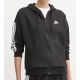 adidas Essentials 3-Streifen-Kapuzenpullover mit durchgehendem Reißverschluss W JE1283