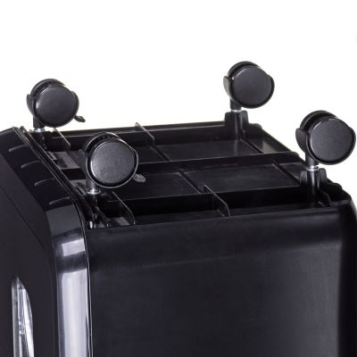 11. Activejet ASH-2502C Aktenvernichter, P-4, 28 l, 4 x 40 mm Schnipsel, 25 Blatt, schwarz