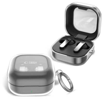 4. Tech-Protect FlexAir Hülle für Samsung Galaxy Buds 4 / Buds 4 Pro – Transparent