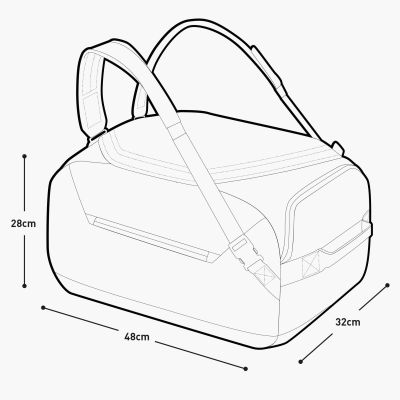 6. EVOC Reisetasche 40, dunkeloliv - schwarz