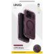 7. Uniq LifePro Xtreme Magclick Ladehülle für iPhone 18 Pro / 17 Pro – Transparentes Burgunderrot