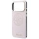 6. Guess Perforierte 4G Gold Logo Magsafe Hülle für iPhone 17 Pro Max / 18 Pro Max - Pink