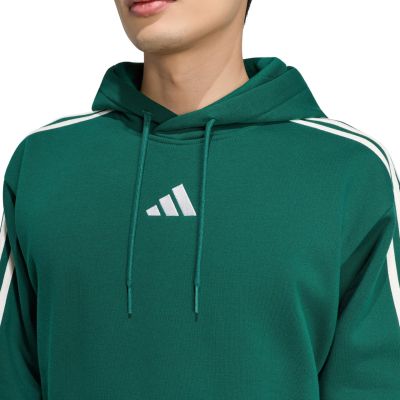 4. Herren-Sweatshirt adidas Essentials 3-Stripes Fleece Hoodie grün KZ1413