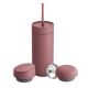 473 ml Carter Move 3-in-1 Thermobecher + 3 Fellow-Verschlusskappen, puderrosa