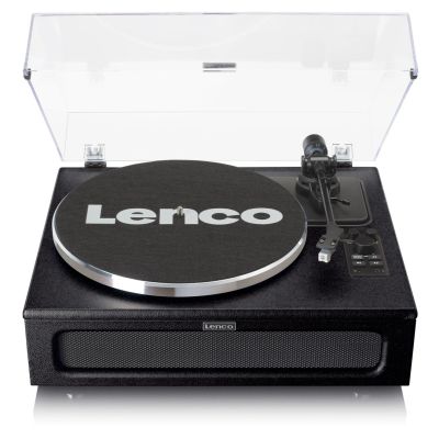 23. Lenco LS-430BK Plattenspieler mit Riemenantrieb, Schwarz