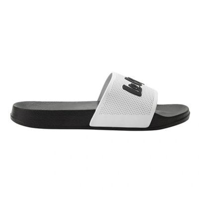 2. Lee Cooper Herren-Sneaker, bequeme, leichte Slipper, schwarz-weiß