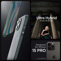 Spigen Ultra Hybrid-Hülle für iPhone 15 Pro – dunkelgrün