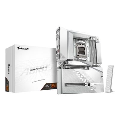 8. Gigabyte B850 AORUS STEALTH ICE Motherboard (B850, AM5, ATX, DDR5)