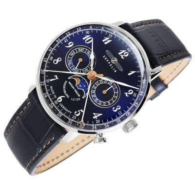 3. Herrenarmbanduhr ZEPPELIN LZ129 Hindenburg 7036-3 + BOX