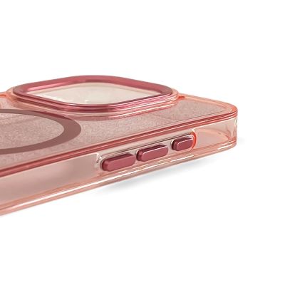 3. Glitter Case MagSafe Kompatibel für iPhone 17 - Rosa