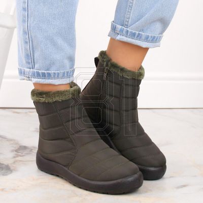 7. Flache isolierte Schneestiefel Potocki W WOL198A grün