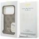 8. Guess 4G PU Triangle Logo & Stand Camera MagSafe Hülle für iPhone 18 Pro Max / 17 Pro Max – braun