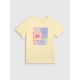 6. Mädchen-T-Shirt mit Aufdruck, regulär, Größe 4F 4FJRSS26TTSHF4418-73S