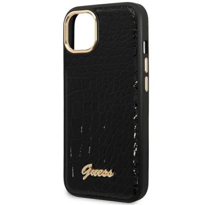 6. Guess GUHCP14MHGCRHK iPhone 14 Plus 6,7 "schwarz / schwarze Hardcase Croco Collection