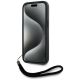 4. Karl Lagerfeld Saffiano Athleisure Stripes Cord iPhone 15 Hülle - Rot