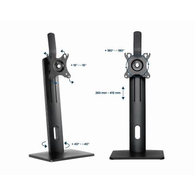 10. Gembird MS-D1-01 Monitorhalterung/Ständer 81,3 cm (32") Schreibtisch Schwarz