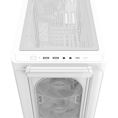 12. ASUS A23 Plus ARGB weißes Gehäuse