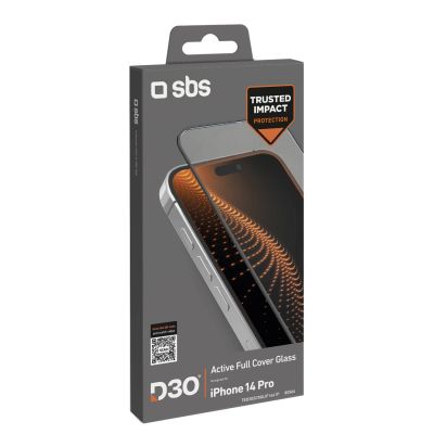 3. SBS D3O gehärtetes Glas mit Rahmen für iPhone 14 Pro