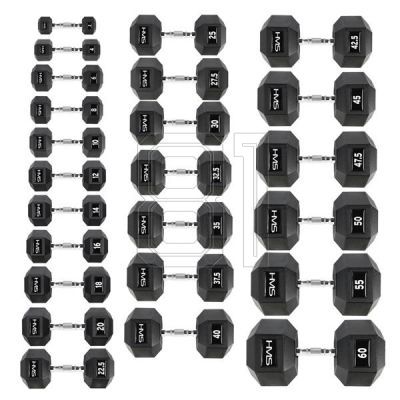 13. HMS HEX PRO dumbbells 32.5 kg