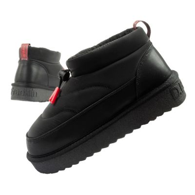 D.Franklin Damen Schneestiefel Winter Modische Isolierte Stiefeletten Schwarz