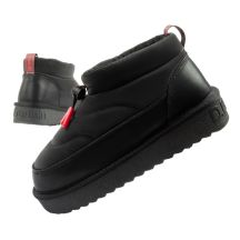 D.Franklin Damen Schneestiefel Winter Modische Isolierte Stiefeletten Schwarz