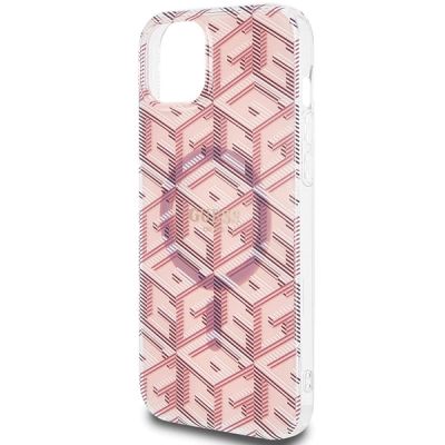 6. Guess IML GCube MagSafe Hülle für iPhone 15 / 14 / 13 – Rosa