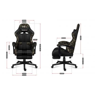 10. Huzaro Force 4.7 Camo Mesh Gaming-Stuhl