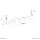 12. Neomounts ADS07-120WH Kabelorganisator Schreibtisch-Kabelablage Weiß 1 Stück.