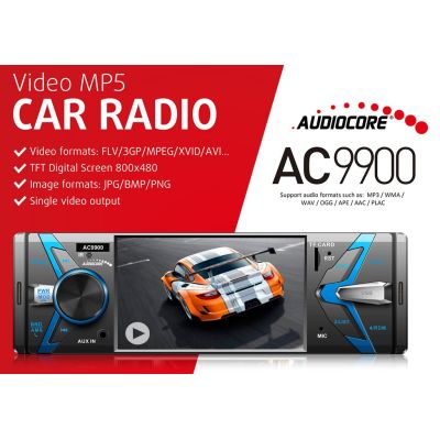 10. AUDIOCORE AC9900 Autoradio (USB, USB + AUX, USB + AUX + SD-Karten)